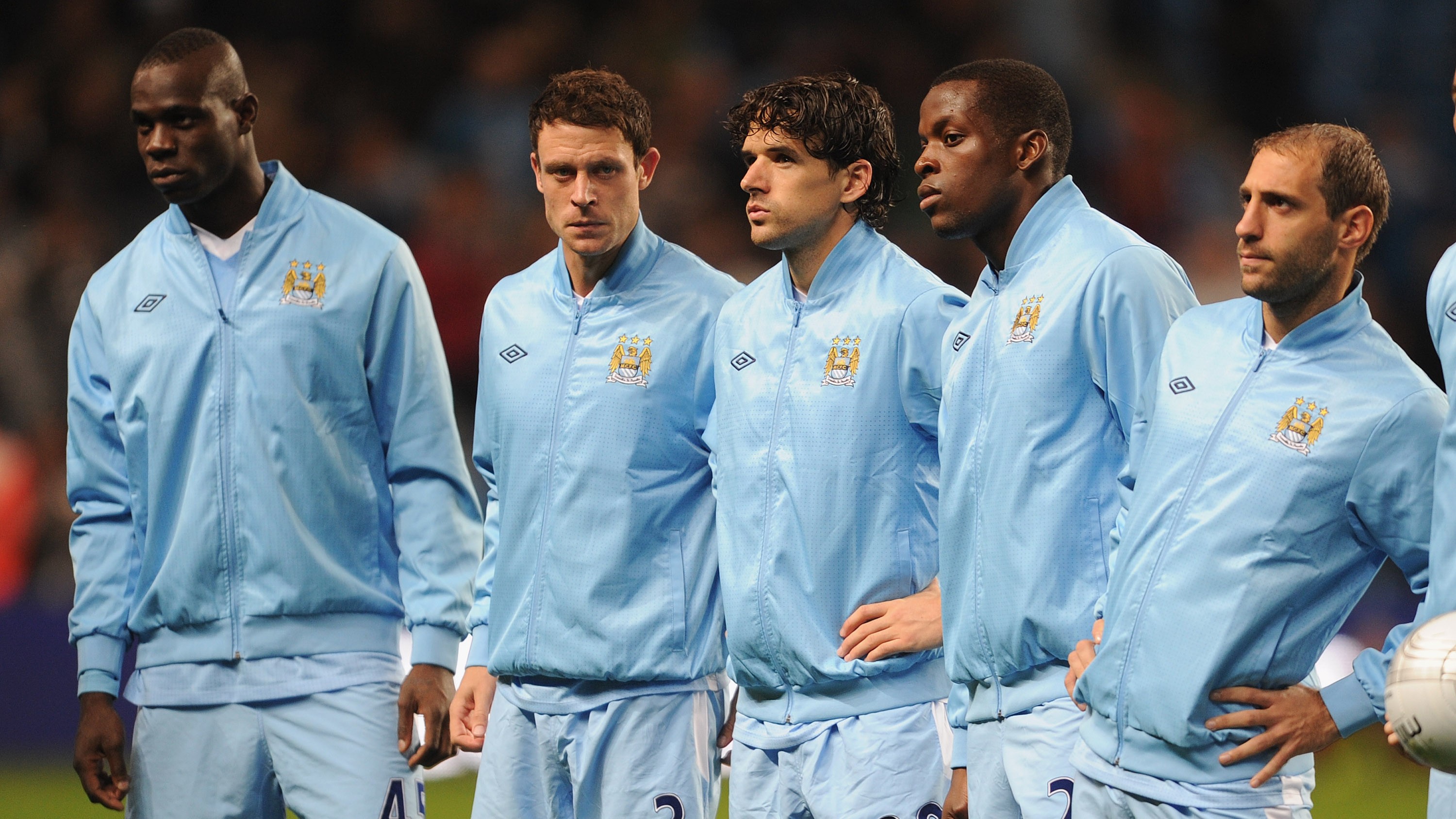 Baloteli, Bridge, Hargreaves, Onuoha & Zabaleta (©Michael Regan/Gallo Images)